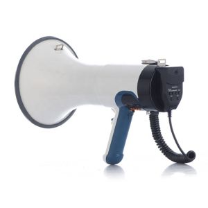 80W Handheld Megaphone Rechargeable USB with Intelligent Personal Assistant None