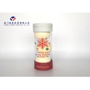Light Weight Plastic Cylinder Packaging Tubes Hard Paper Covers Easily Assembled