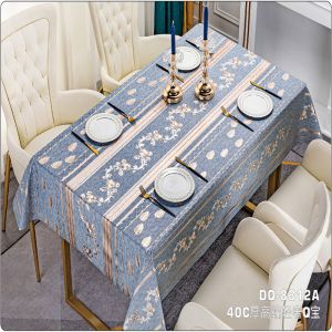 Printing Pattern Waterproof PVC Polyester Tablecloth Cover Roll for Rectangular