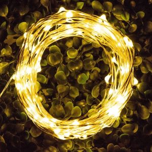 Outdoor Solid Tube 100 LED Christmas String Multi Color House And Yard Use