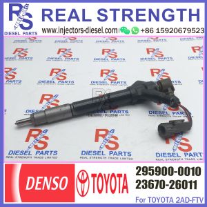 295900-0010 23670-26011 Common Rail Genuine Injector Fits 2AD-FHV Engine Lexus