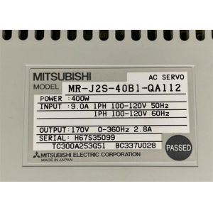 China MR-J2S-40B1-QA112 Mitsubishi AC Servo Amplifier Industrial Servo Drives 400w on sale