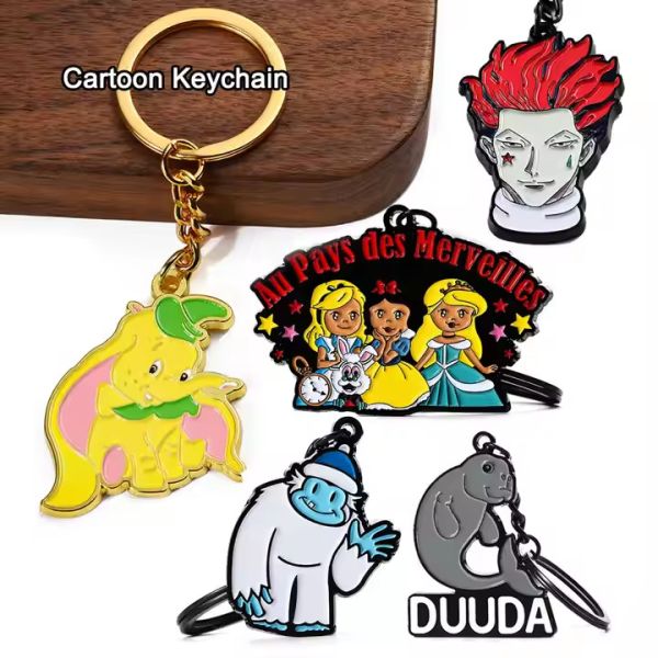 Keychain China Supplier Wholesale Custom Shape Souvenir Custom Made Enamel Round