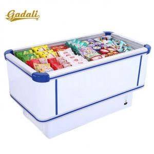 China R290a Commercial Refrigeration Equipment , 580L Glass Top Deep Freezer on sale