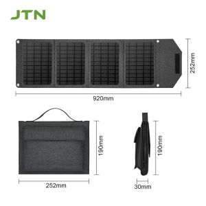 Foldable Design Solar Panel Charger 24W/30W For Laptop And Phone Outdoor Camping