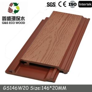 Coffee 4m WPC Outdoor Wall Cladding Omposite Wpc Exterior Wall Panel Sliding 177