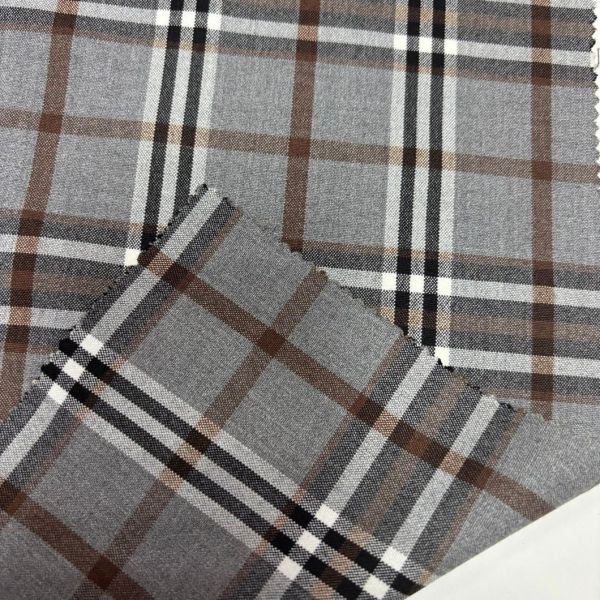 Yarn Dyed TTR Stretch Fabric with Checks