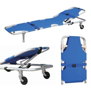 Backrest Adjustable stretcher collapsible Supporting Feet And Wheels