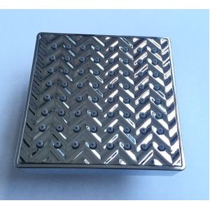 ABS plastic material square chrome plating shower head top shower rain shower