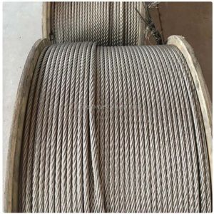 OEM Acceptance High Strength 7*19 6.35mm 1/4" Stainless Steel Wire Rope With