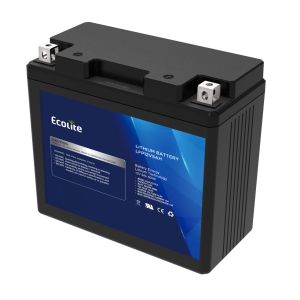 Lightweight 12.8V lithium iron Motorcycle starting battery integrated BMS