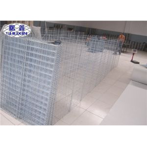 Brown Galfan Coated Defensive Barrier / Flood Bastion Barrier System