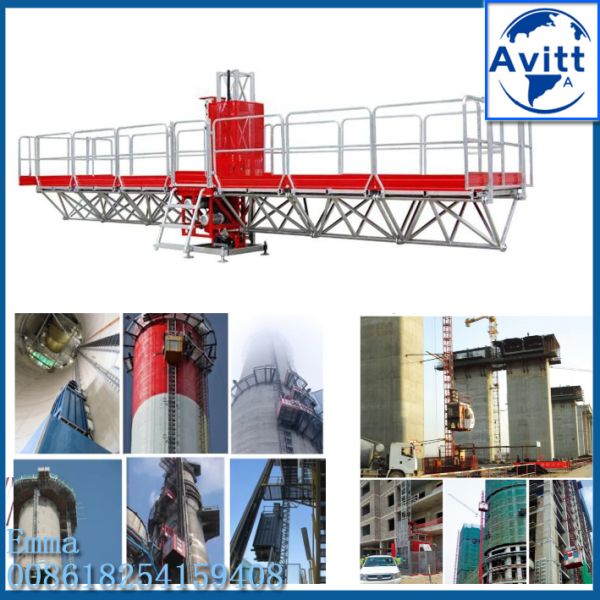 Safety and Europ Design Single Rack Mast Climbing Platform 10m