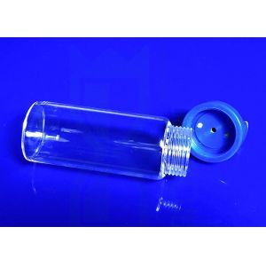 Clear Fused Silica SIO2 Quartz Reagent Bottle With Screw Thread End