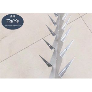 Hot Dipped Galvanized Wall Security Spikes 1.25m Long Anti Climb Spikes