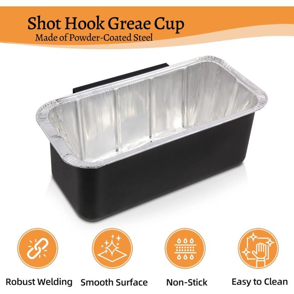 Grill Grease Collection Pan for Flat Top Grill Neatening/Storage Accessory Bundle