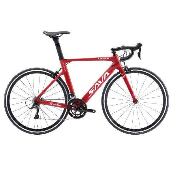 Quality 18 Speed SAVA Carbon Fiber Road Bike 150kg Load Double V Brake wholesale