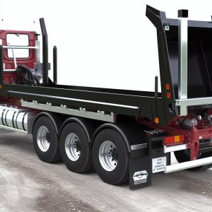 China 50T Load Capacity Jost 2 Tipper Trailer With HYVA Front Lift For Bulk Mine And Construction Cargos Transportation on sale