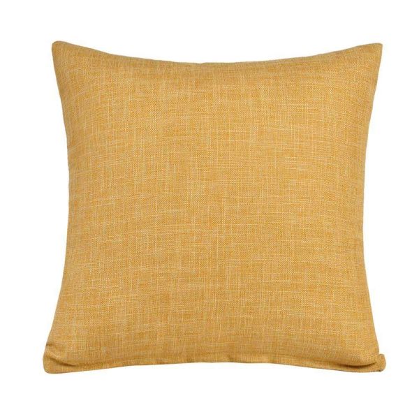 Simple Solid Colors Linen Cotton Cushion Cover for Home Pillowcases in Vintage Style