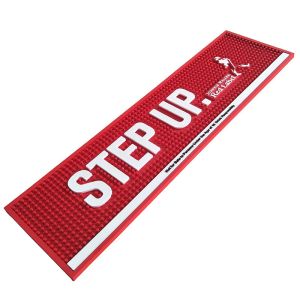 Custom Logo Anti-Slip Soft Touch PVC Rubber Custom Bar Mat, Bar Runner For Brand