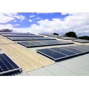 Custom Triangle Flat Roof Solar Racking For Conrete Rooftop