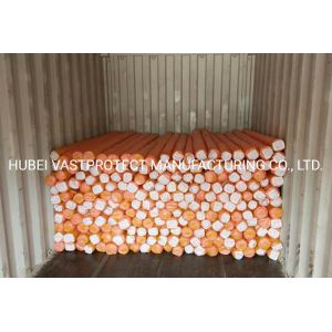 90GSM Double Orange PE Tarpaulin Roll With Paper Core Width 3.65m Yarn Form