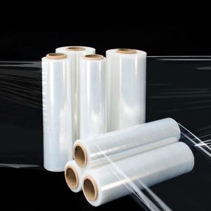 Roll Wrapping PE Stretch Film Decoration Packaging Film Transparent Mic Packing