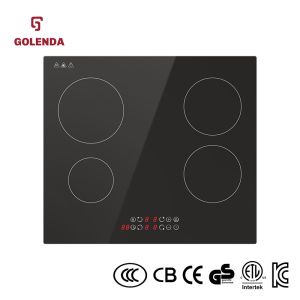 Heating Selection 4 Burner Electric Cooktops , Induction Hob Cooker 7000W