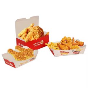 Folders Custom Recyclable Burger Box Acceptable Customer's Logo Eco-Friendly