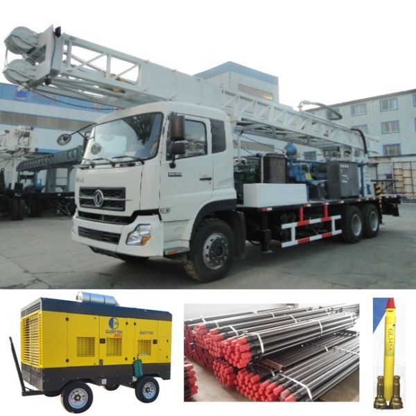 Quality DF300 6*4 Borehole Drilling Rig Truck Type Powered By Diesel Engine wholesale