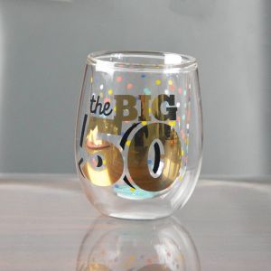 China High Borosilicate Double Wall Handmade Whiskey Glass on sale
