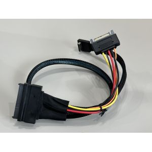 SFF-8654 8i to SFF-8654 8i High-Speed Mini SAS HD Connector Cable, 1.0 m 32AWG