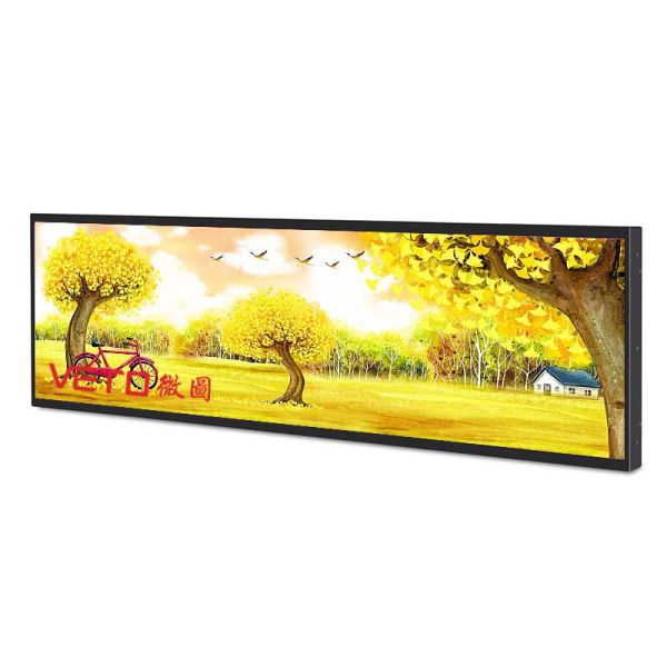 Quality Strip Stretched Bar LCD Display 1080P Full HD Video Security Anti Theft wholesale