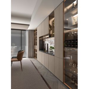 Custom Luxury Sideboard Cabinets With Wine Rack