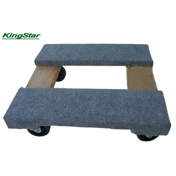 Hardwood Carpeted Both Ends dolly with 800lbs Loading Capacity Overall