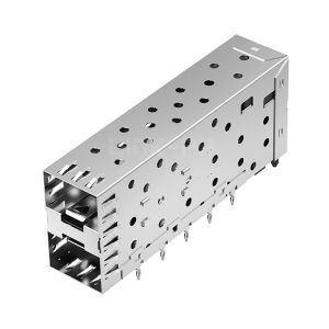 LINK-PP LP21AC02001 SFP 2x1 Cage Connector Press-Fit Through Hole, Right Angle