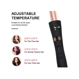 PTC Heater Titanium Interchangeable Curling Iron Set Adjustable Temperature