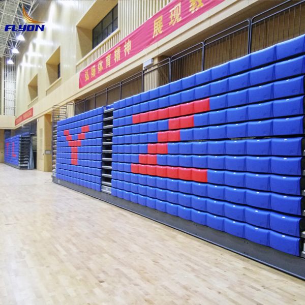 Quality Customized Indoor Retractable Bleachers Aluminum Material Optional Handrail For Customized Needs wholesale