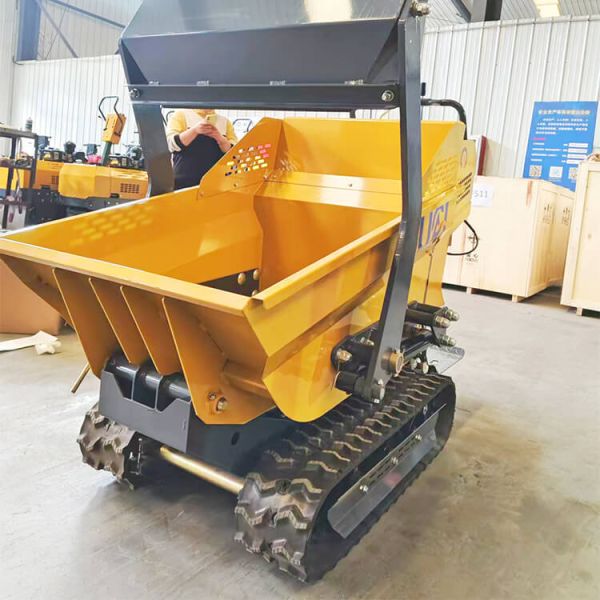 Mini Crawler Dumper Truck Mini Dumper Tracked 500kg Tipper Transport Vehicle