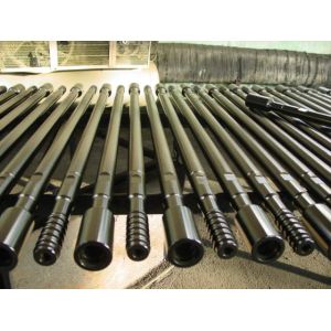 Black T45 3660mm Threaded Drill Rod Dia 46mm With Forging Process