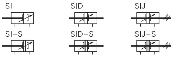 SI Series Standard Pneumatic Air Cylinders Airtac Type IOS6431