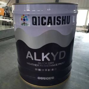 18L China Factory Direct-Selling Paint Tin Bucket Metal Pail For Oil Packaging With Flower Lid And Plastic Handle