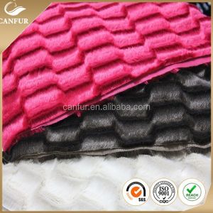 100% Polyester Knitted PV Plush Fabric with Yarn Count as Per Your Request