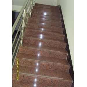 China G562 Maple Red Granite Stair Treads slab tile cheap chinese stone Polished flamed on sale