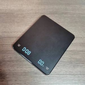 Digital Coffee Scale with Timer Function 3kg Capacity LED Display USB Charge