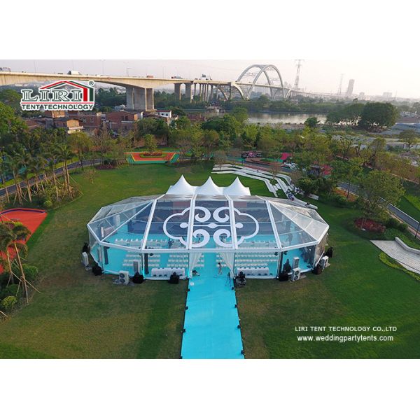 Quality Outdoor Transparent PVC Cover Aluminum Frame Tent With Multi - side Ends For Events wholesale