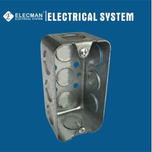 Cheap Handy Electrical Outlet Steel Receptacle Metallic Outlet Boxes 4&quot;X 2&quot;X 1-7/8&quot; for sale