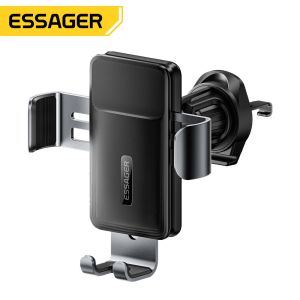 Cheap ESSAGER ES-ZJ32 Flexible Black 360 Rotating Air Vent Car Mount Mobile Phone Holder Stand Convenient and Easy for Your Car for sale
