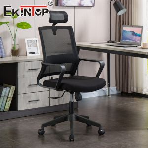 China Ergonomic Office Work Adjustable Headrest Sturdy Office Chair on sale