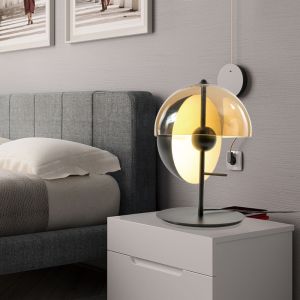 JYLIGHTING Postmodern Creative Glass American Style Simple Living Room Bedroom
